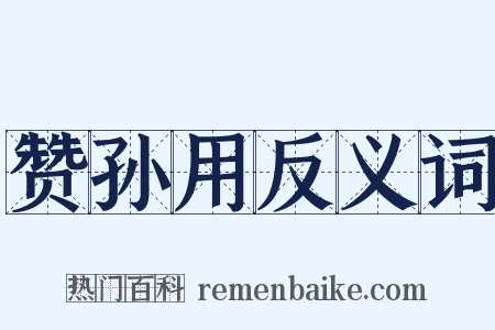 赞孙用反义词是什么意思的图片